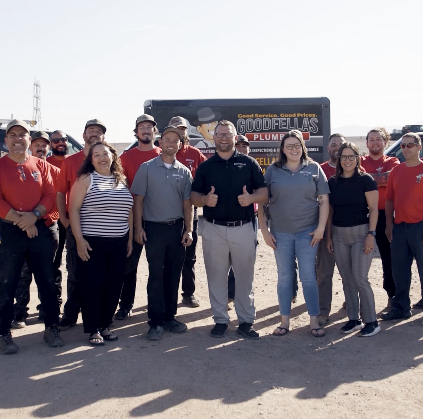 The GoodFellas Air Conditioning and Plumbing crew in Tucson